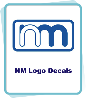 
        NM Logo Decals … 5cmと10cmのNMエンジニアリングのロゴデカール。ブルーとホワイトの2色をご用意しました。